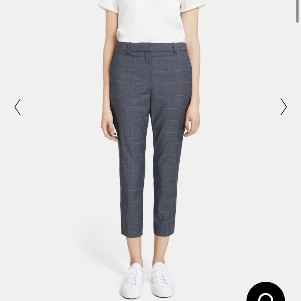 Theory Treeca Pant in Space Dyed Grid. Size 4, never worn